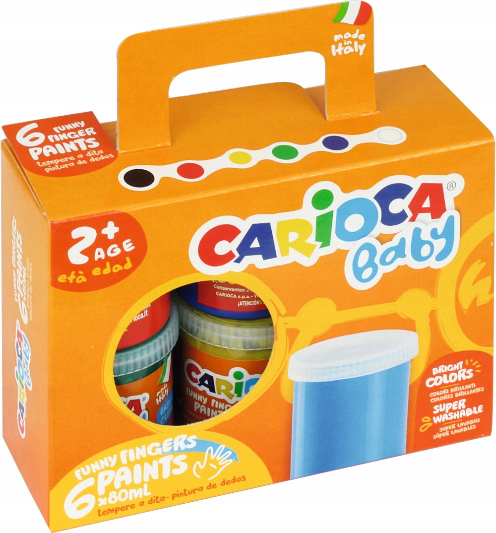 

Farba do malowania palcami Carioca 80ml