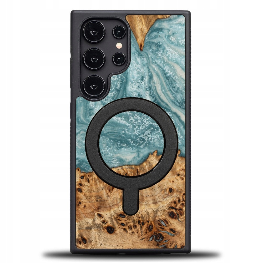 Pouzdro Bewood Unikátní pro Samsung Galaxy S24 Ultra Planety Uran s MagSafe