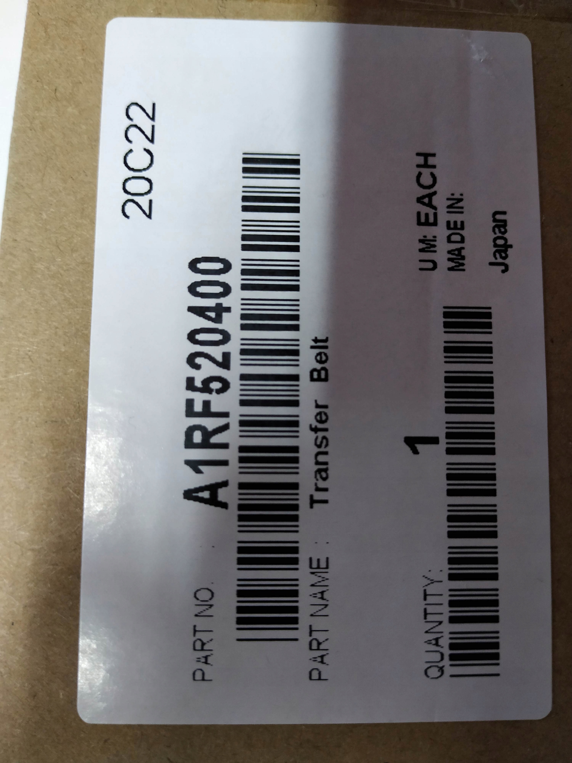 Konica Minolta A1RF520400 2. přenosový pás pro bizhub Press C1100 C6100