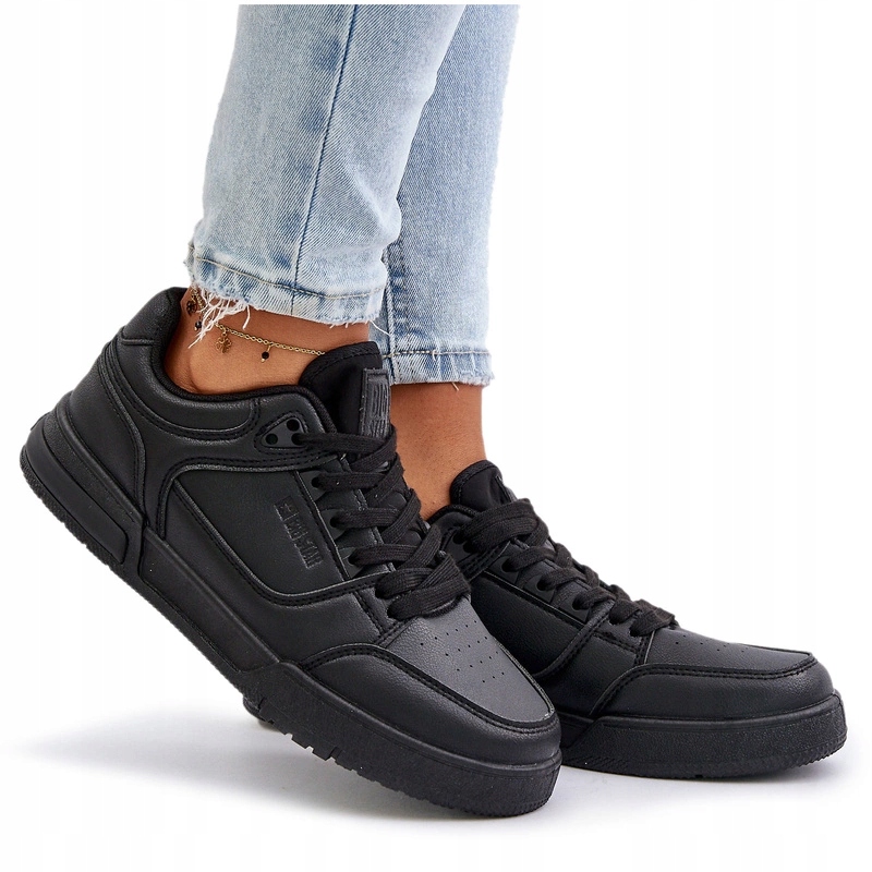 Dámské Tenisky Eko Kůže Hi-poly Systém OO274A551 Černé 36