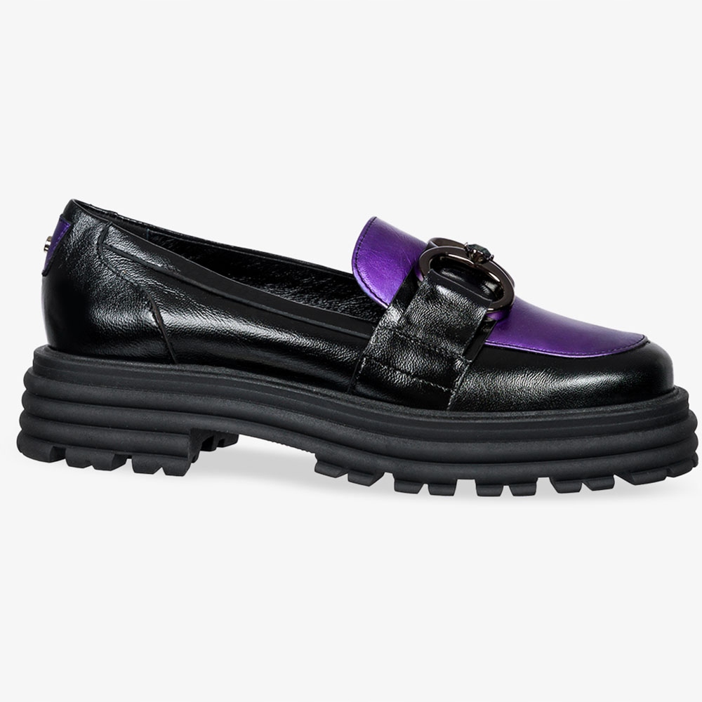 MOKASYNY SKÓRZANE DAMSKIE PÓŁBUTY NA PLATFORMIE 36 Marka Casu