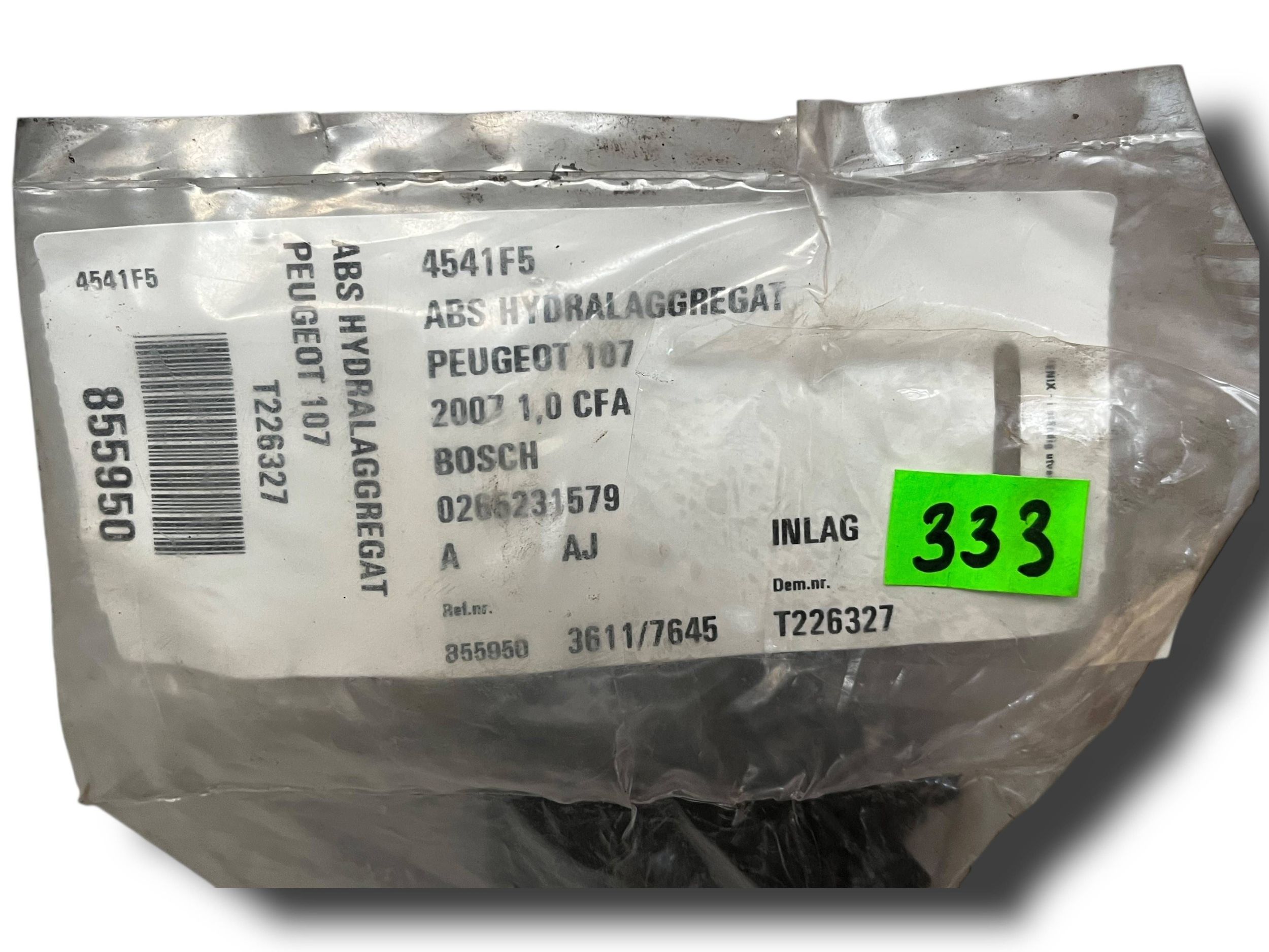 Pompa ABS CITROEN C1 1.0 0265800441 !J