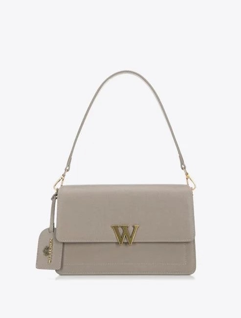 Wittchen Elegance dámská kožená kabelka béžovo-zlatá