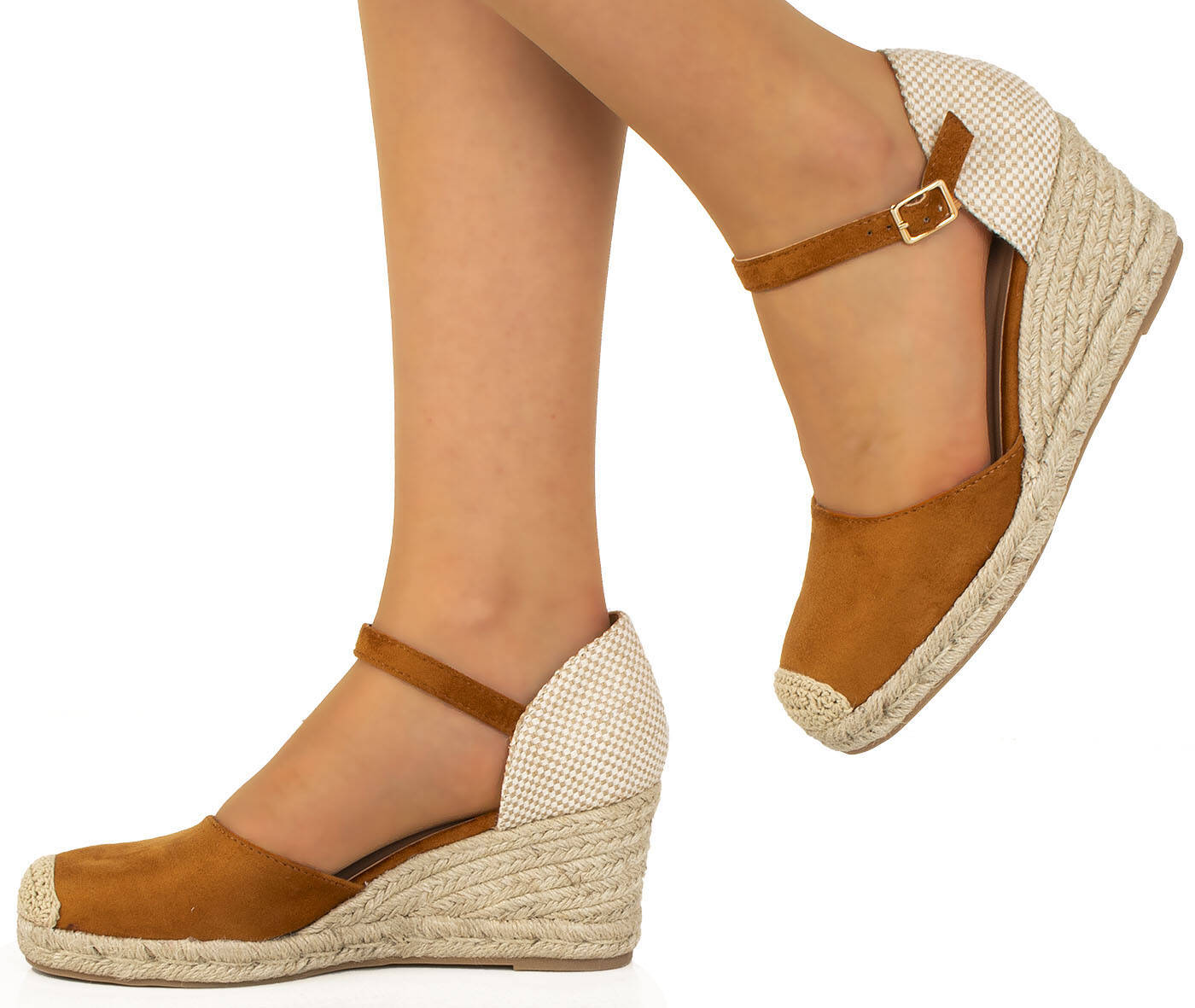 8093 CAMEL SANDAŁY ESPADRYLE NA KOTURNIE 38 Rozmiar 38