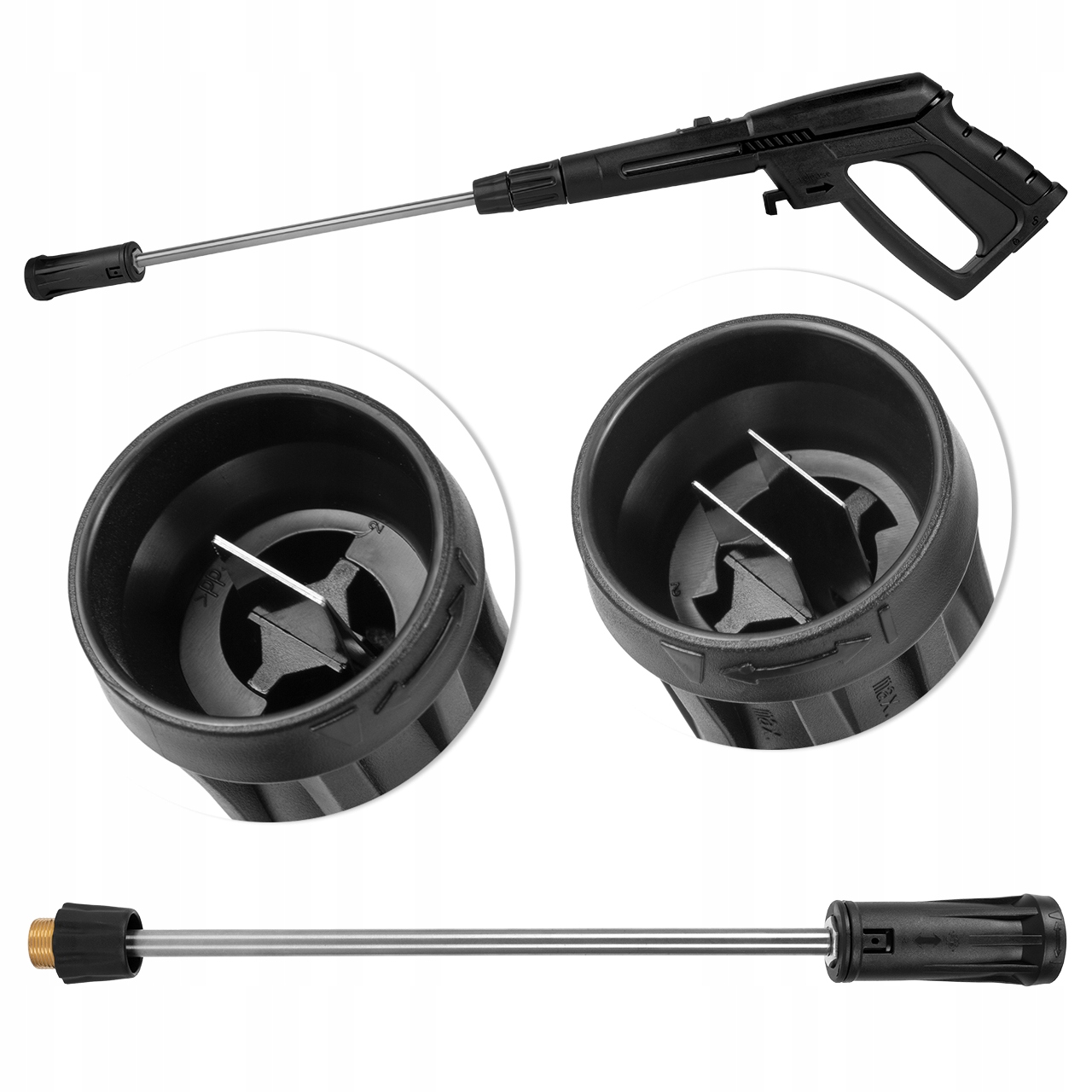 PISTOLET LANCA REGULOWANA + TURBO ZESTAW DO MYJKI CIŚNIENIOWEJ MALTEC Kod producenta 110973