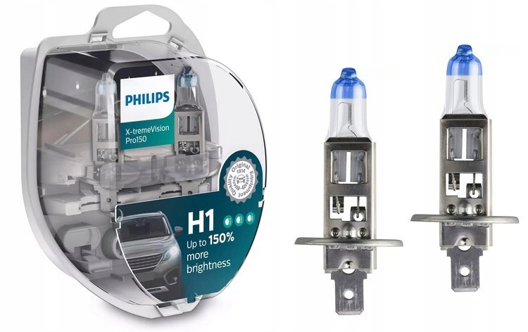 

Philips H1 X-Treme Vision +150% 12V 55W P14.5s duo