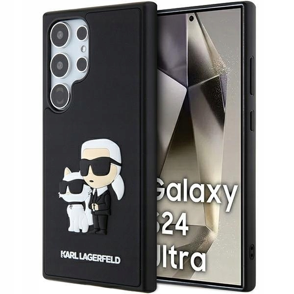 Karl Lagerfeld KLHCS24L3DRKCNK S24 Ultra S928 czarny/black hardcase 3D