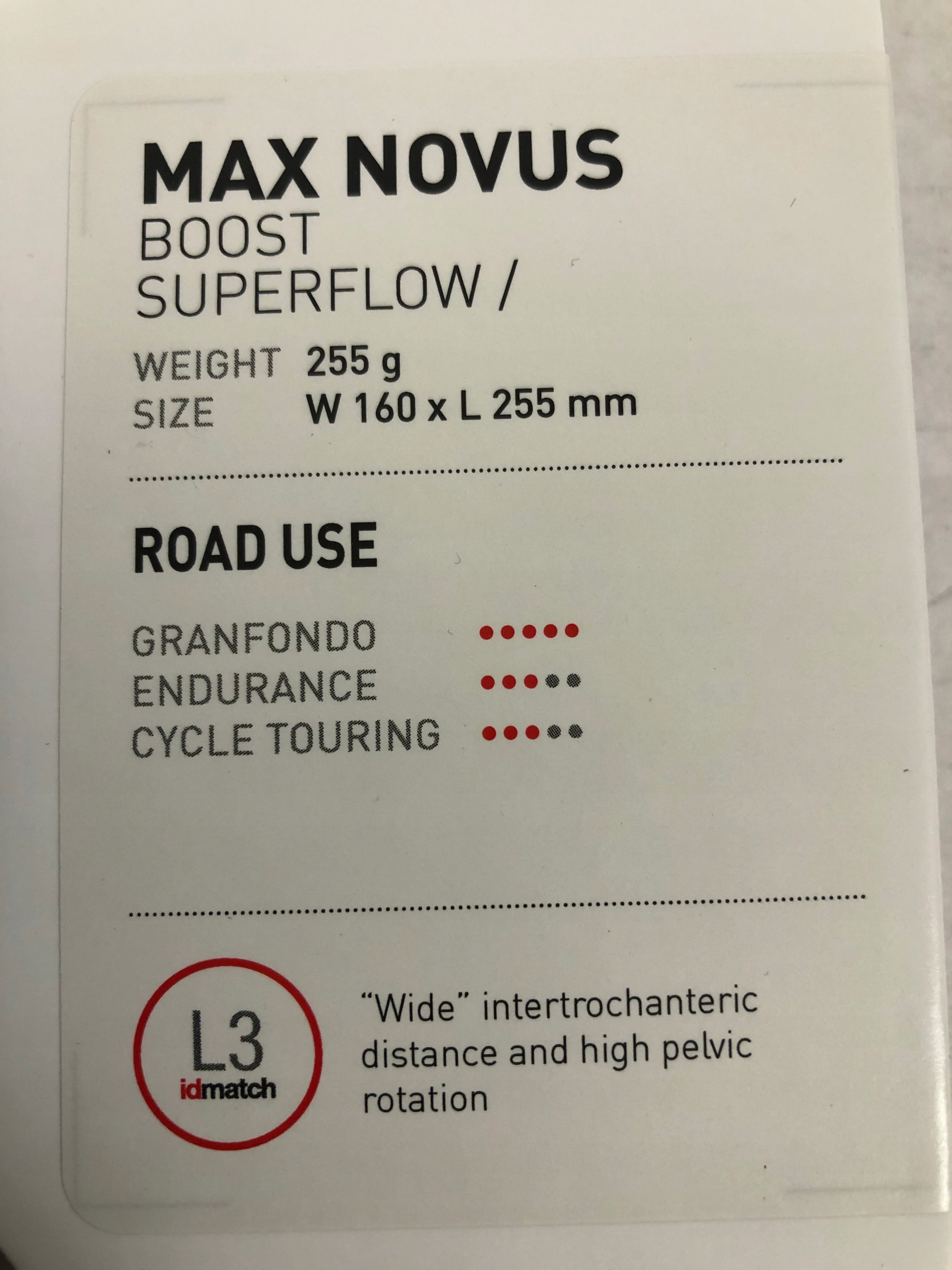 Siodełko SELLE ITALIA Max NOVUS Boost Superflow Model SELLE ITALIA Max NOVUS Boost Superflow