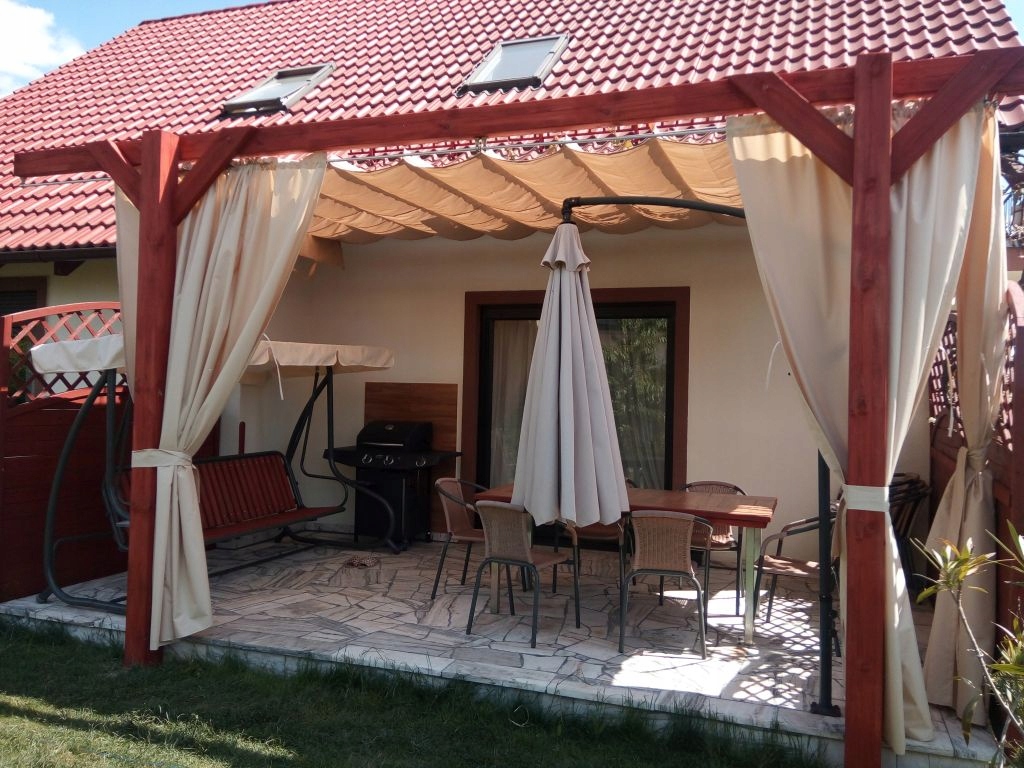 KURTYNA ZASŁONA OSŁONA OD WIATRU FIRANA NA PERGOLĘ ALTANĘ PATIO NA WYMIAR Długość 100 cm