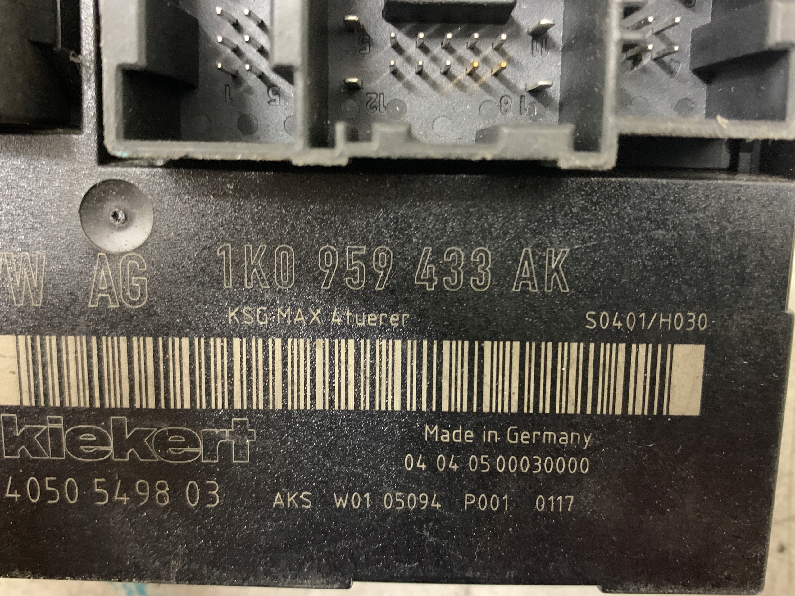 Unité commande confort 1K0959433AK VW
