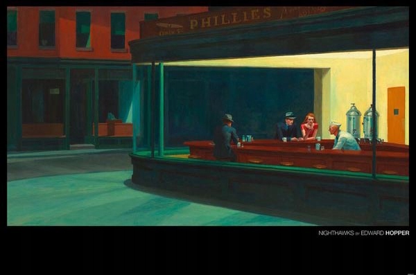 

Edward Hopper Nighthawks plakat