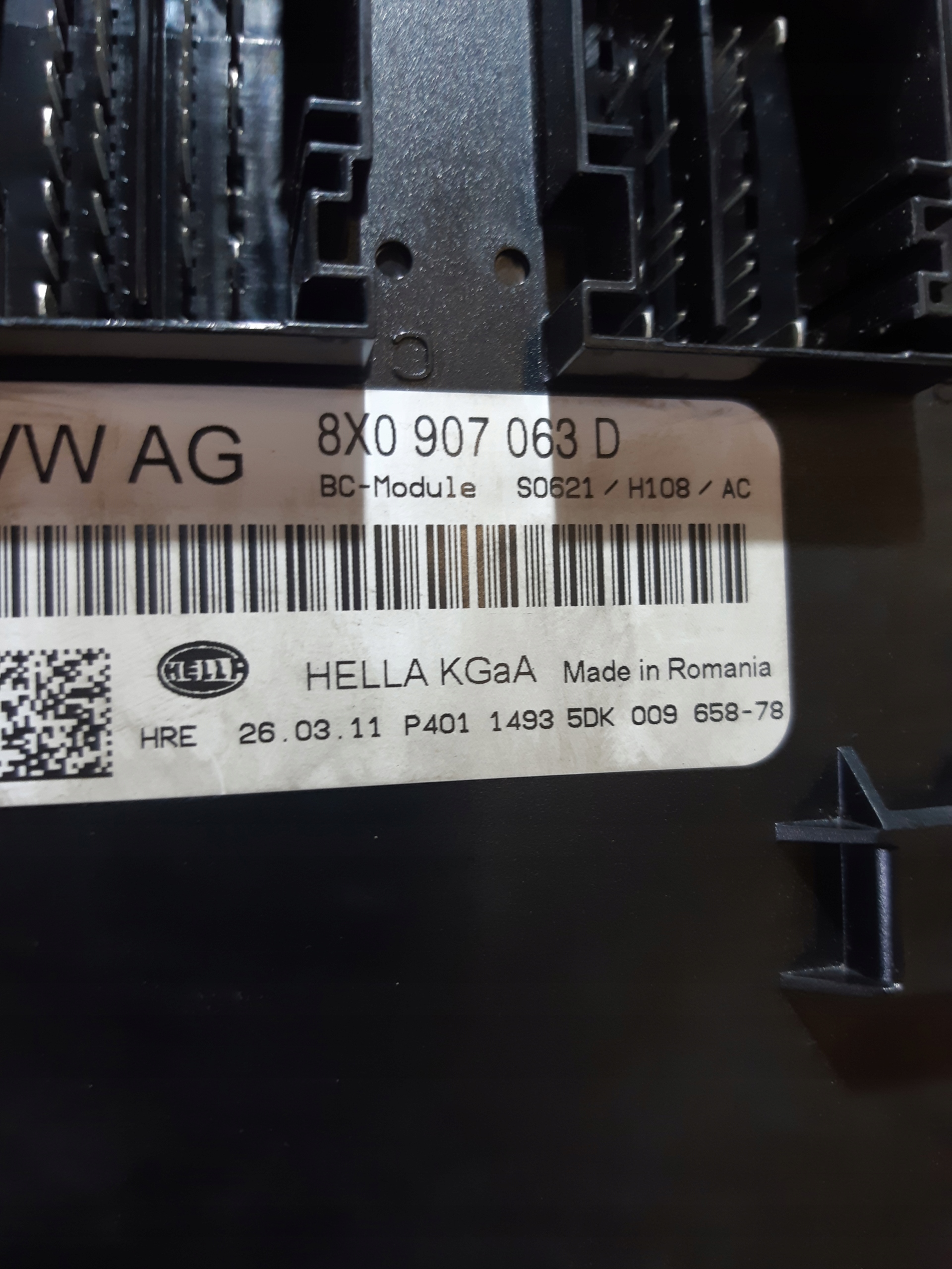 AUDI A1 8X modulo Centralina KOMFORTU 8X0907063D