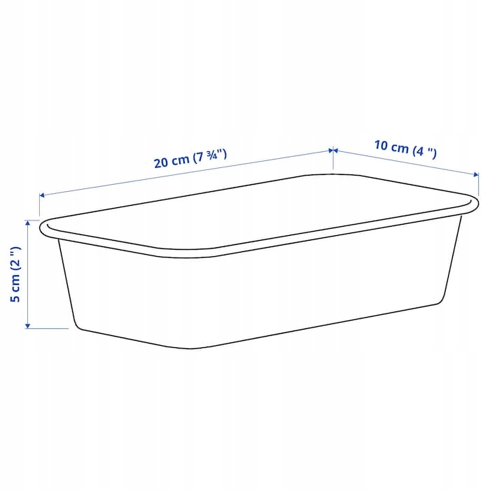 IKEA organizer NOJIG pojemnik BEŻOWY 10x20x5cm Marka Ikea