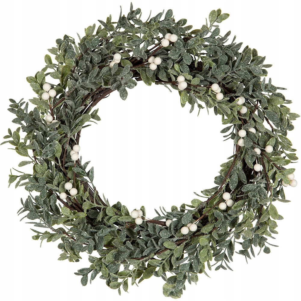 Vánoční Věnec Na Dveře Zimní 35 cm Vánoční Závěsná Ozdoba