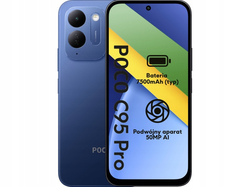 Smartfon Xiaomi Poco C95 Pro 6/128GB 6.9" 120Hz Niebieski