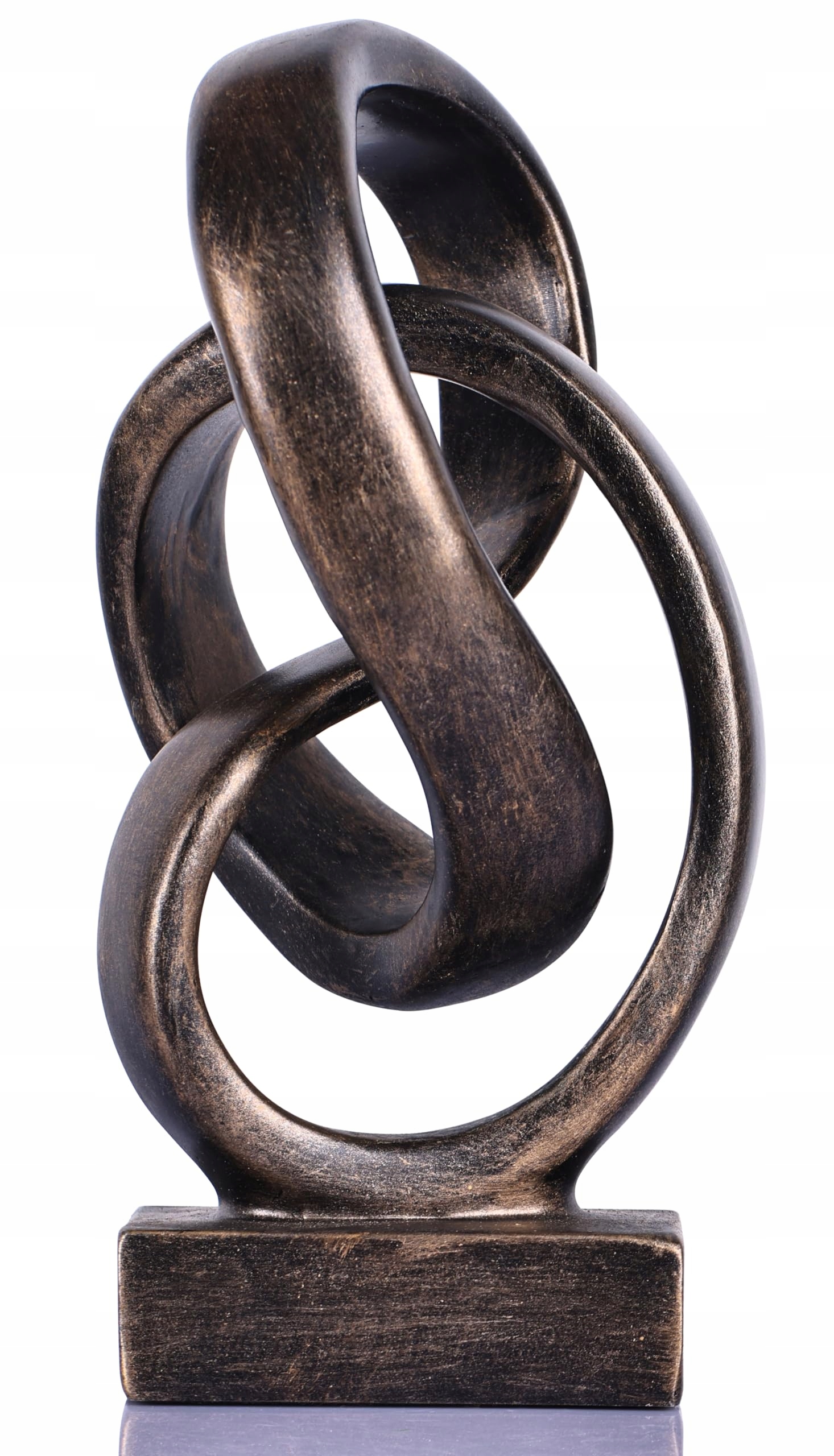 Moderní abstraktní socha Knot Mobius Bronzová dekorace pro dům a kancelář