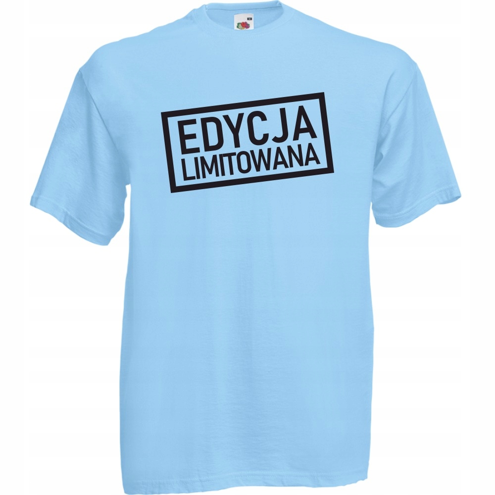 

Koszulka zabawna edycja limitowana M błękitna