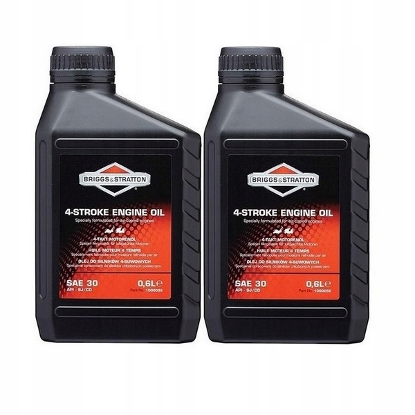 

Briggs Stratton 4T SAE30 olej do kosiarki 2 x 0.6L