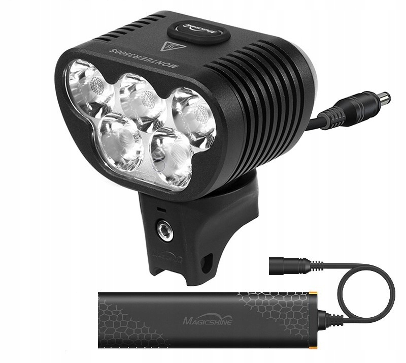 Přední světlo Monteer 3500S, 3500 lumenů, na helmu (volitelně), powerbank