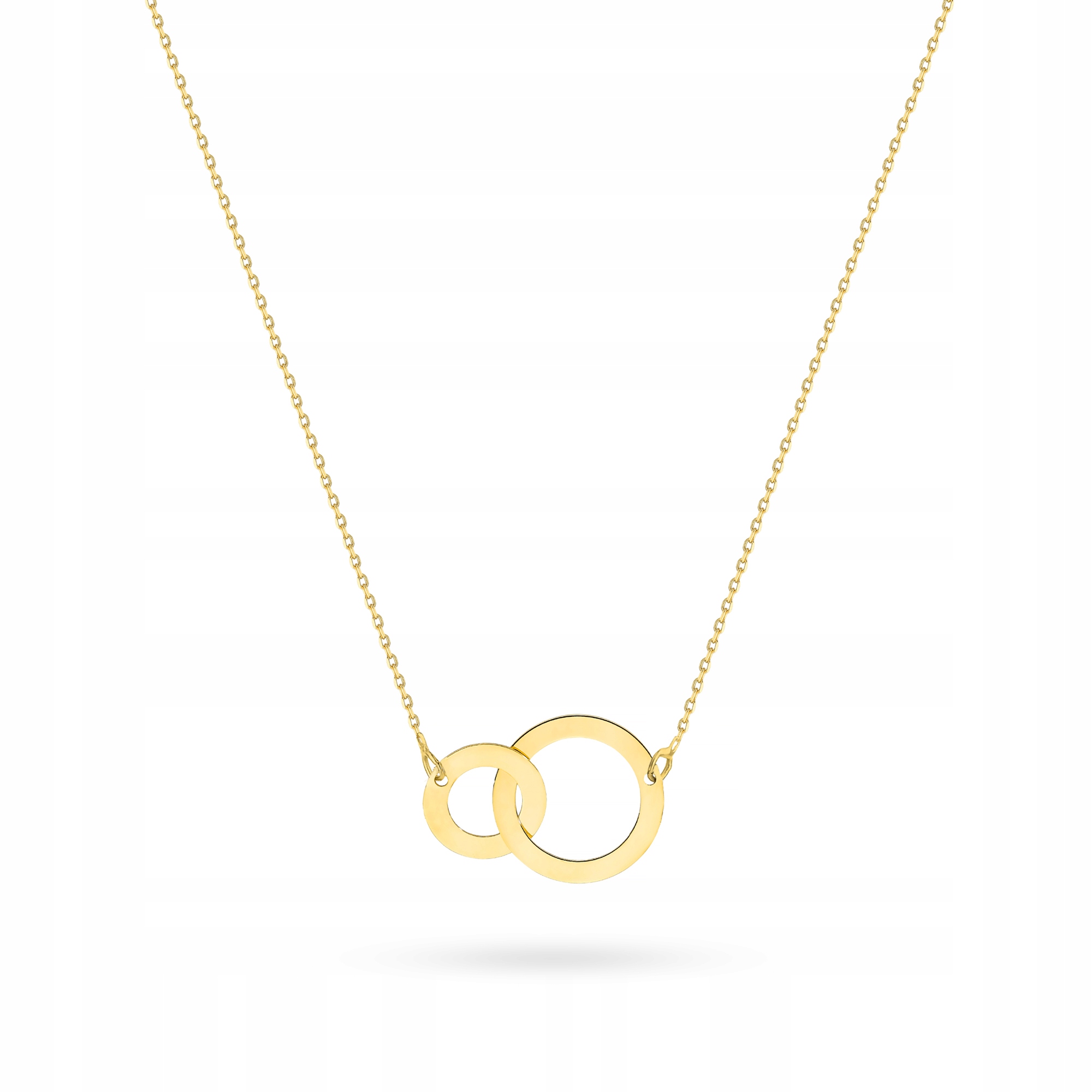Zlatý Řetízek Dámský Náhrdelník pr. 585 14k Spojovací kolečka Kroužky Kola
