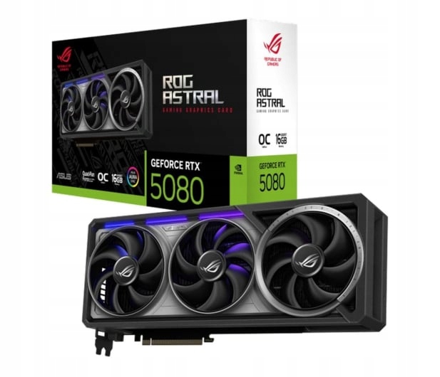 Karta graficzna Asus GeForce Rtx 5080 Rog Astral Oc 16GB GDDR7 DLSS4