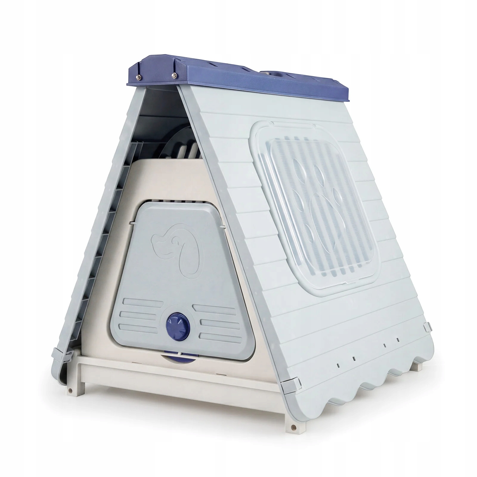 Skládací plastová bouda pro psa Trojúhelníková bouda pro psa