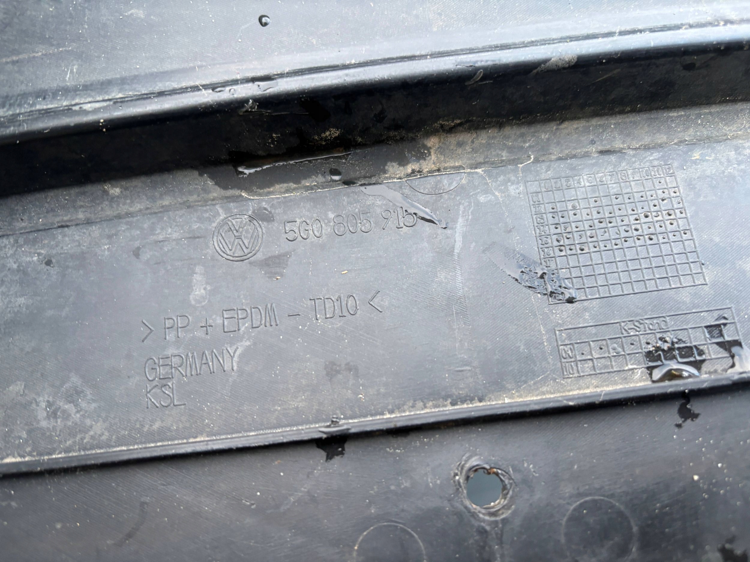 Volkswagen Golf VII 7 15- spoiler of a bumper front front