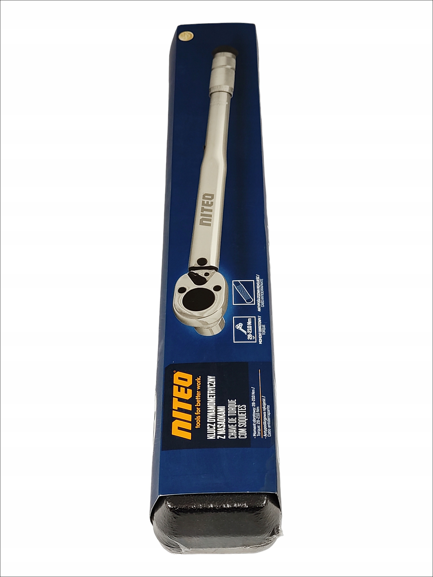 NITEO KLUCZ DYNAMOMETRYCZNY Z TRZEMA NASADKAMI 28-210 Nm + WALIZKA Kod producenta TW0010-24