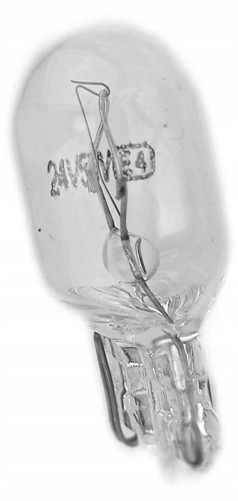 

Żarówka Halogen całoszklana wciskana 24V/5W T10/5W