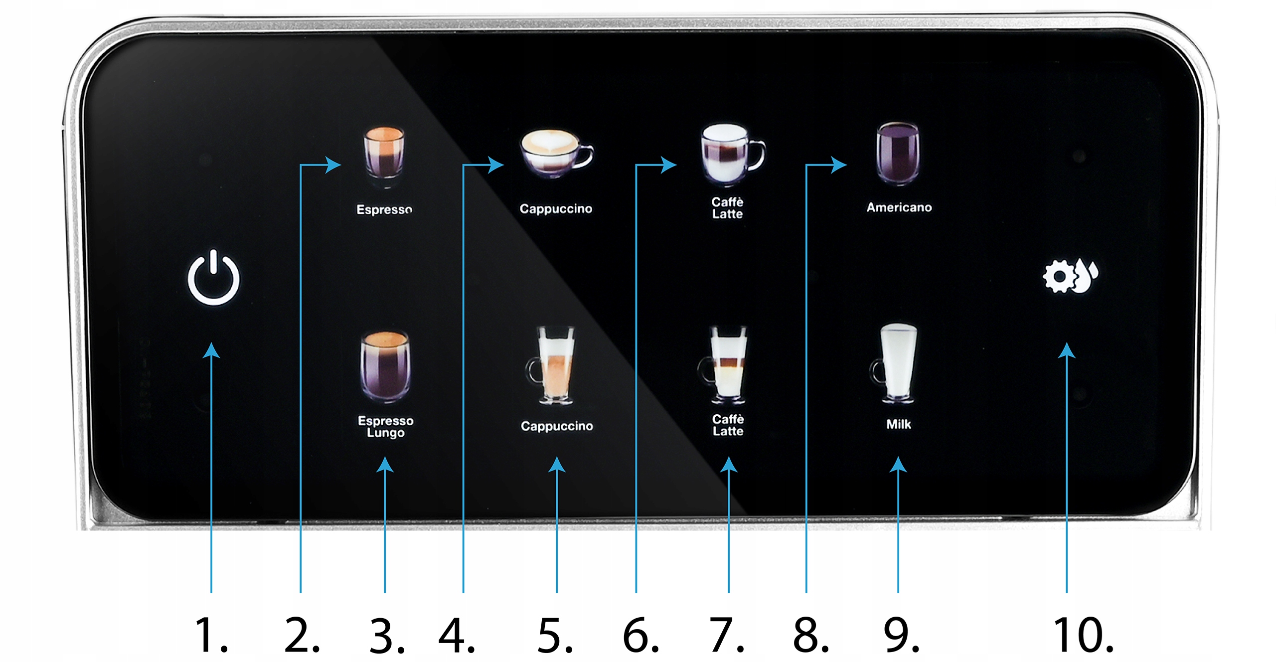 Ekspres do kawy Ciśnieniowy Yoer +LED 20bar 1350W Automatyczny +THERMOBLOCK Rodzaj ekspresu automatyczny