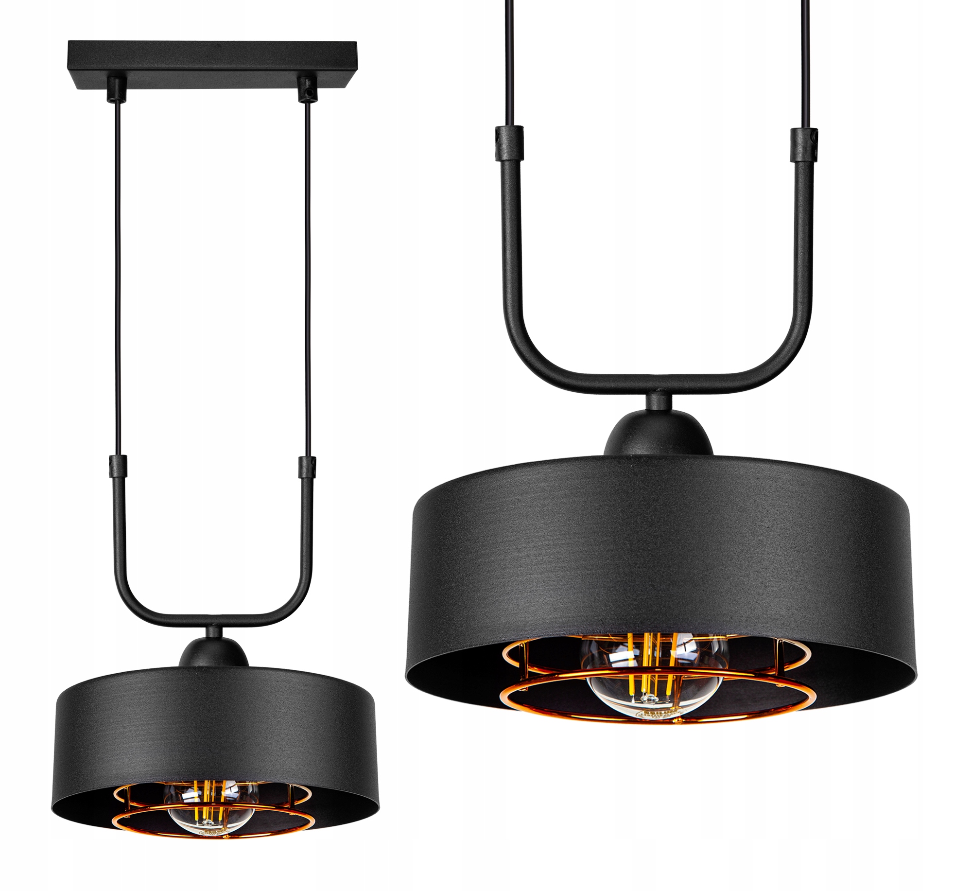 

Lampa Sufitowa Plafon Żyrandol Loft Edison Led