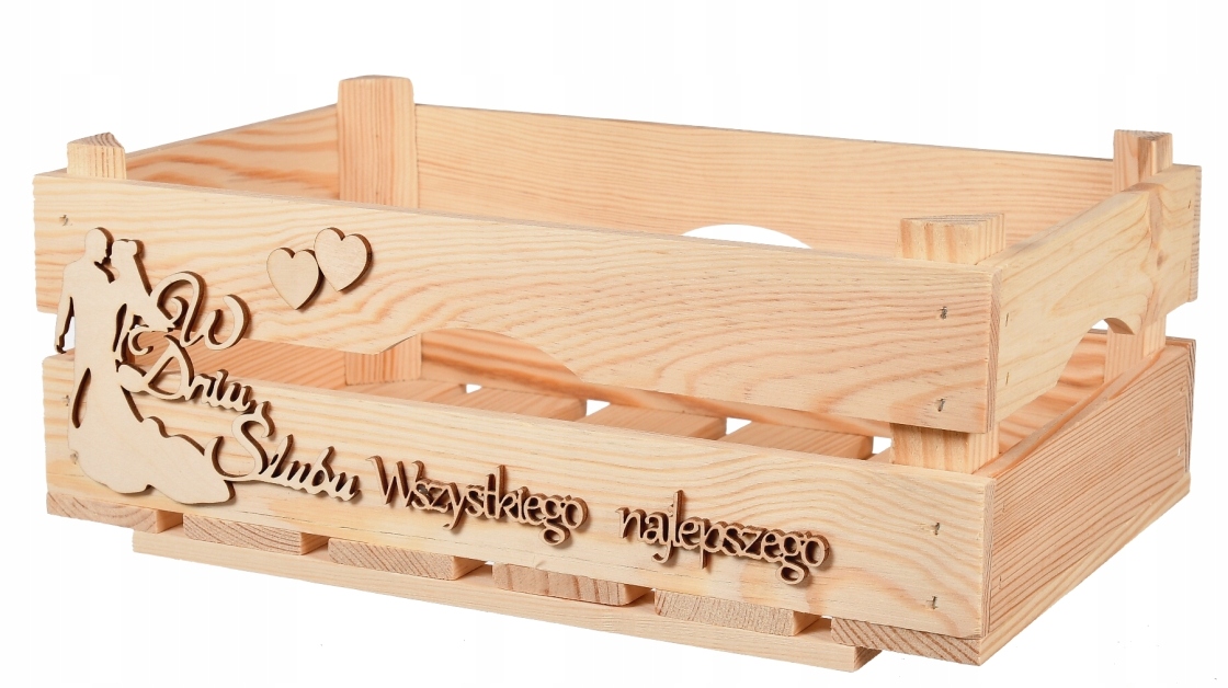 

Prezent Na Wesele Podziękowanie Skrzynka Decoupage