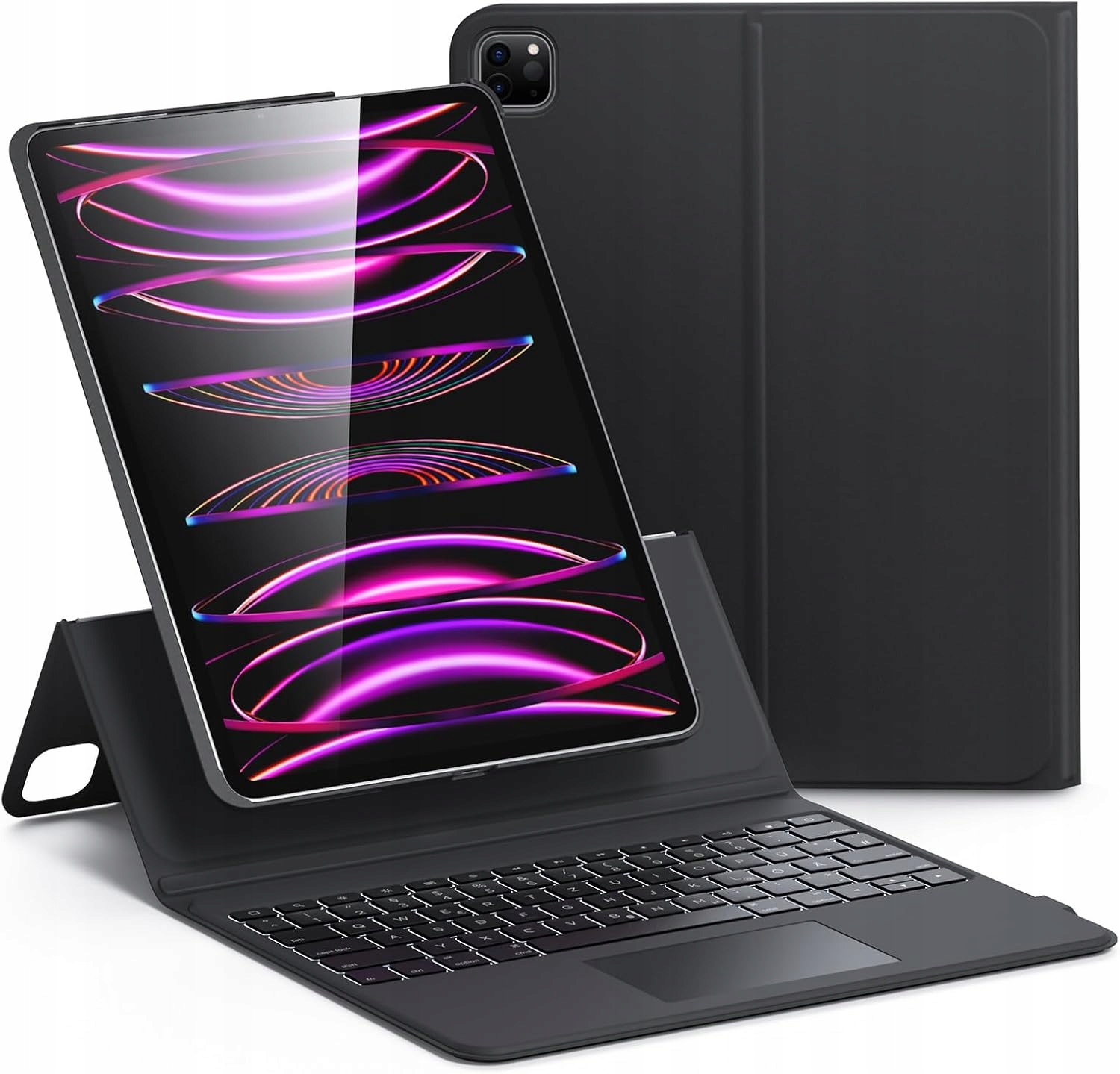 Pouzdro s klávesnicí pro iPad Pro 12,9'' magnetické černé Qwertz Esr