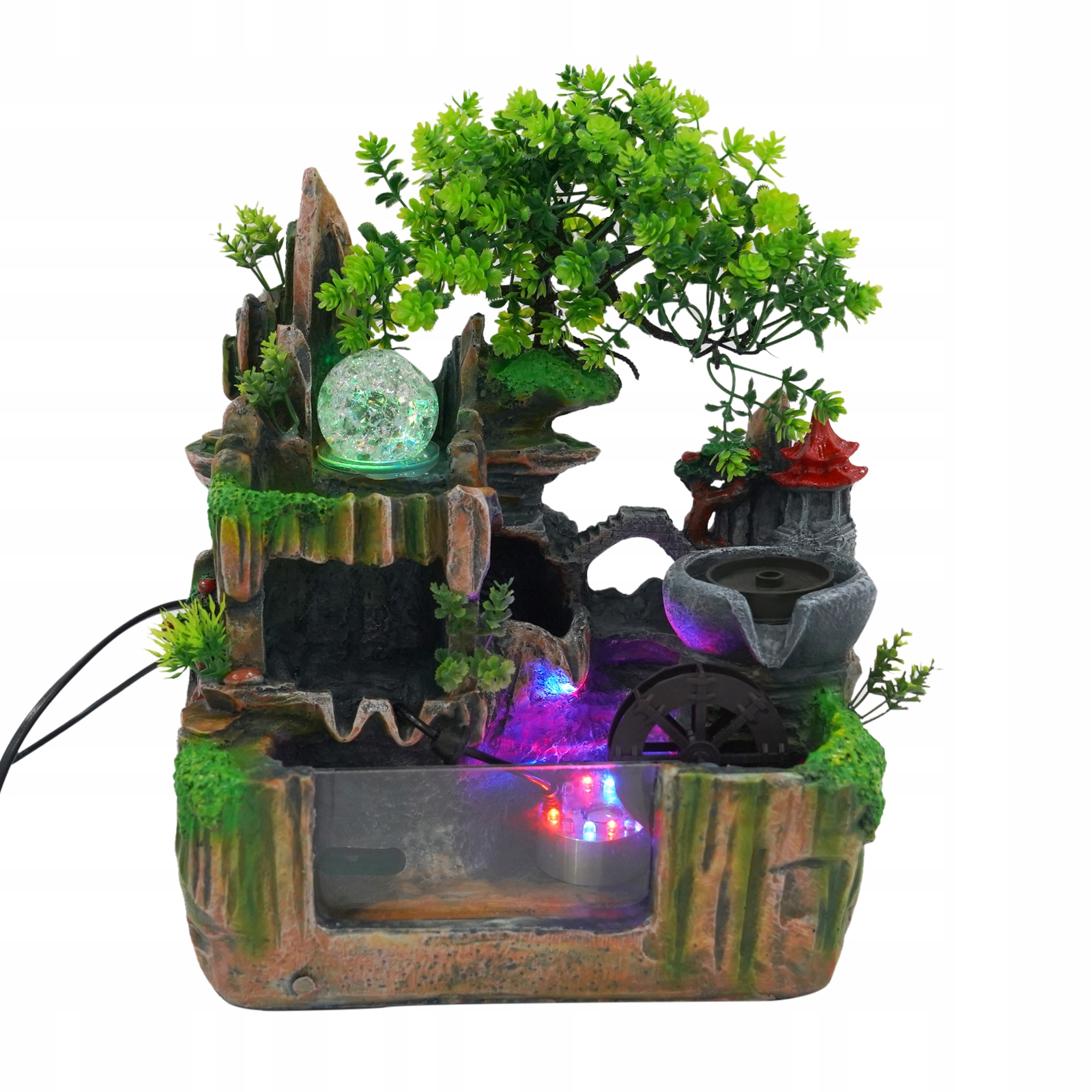 OZDOBY Z ŻYWICY ROCKERY Z MGŁĄ 220V