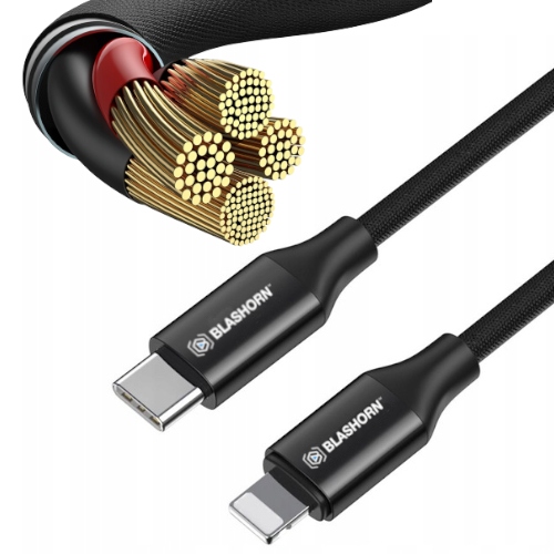 

Kabel Usb Typ C - Lightning 1,8M Qc Blashorn Mocny