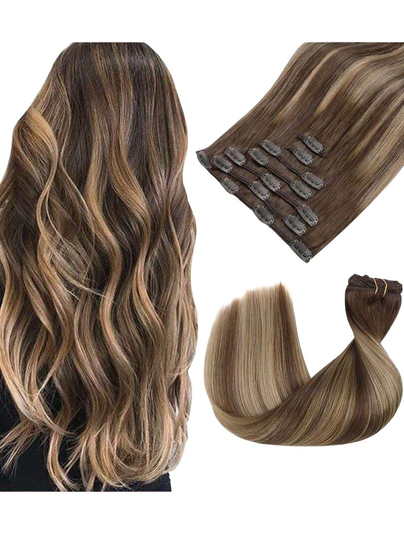 Shein připínací syntetické vlasy ombre S07 avd