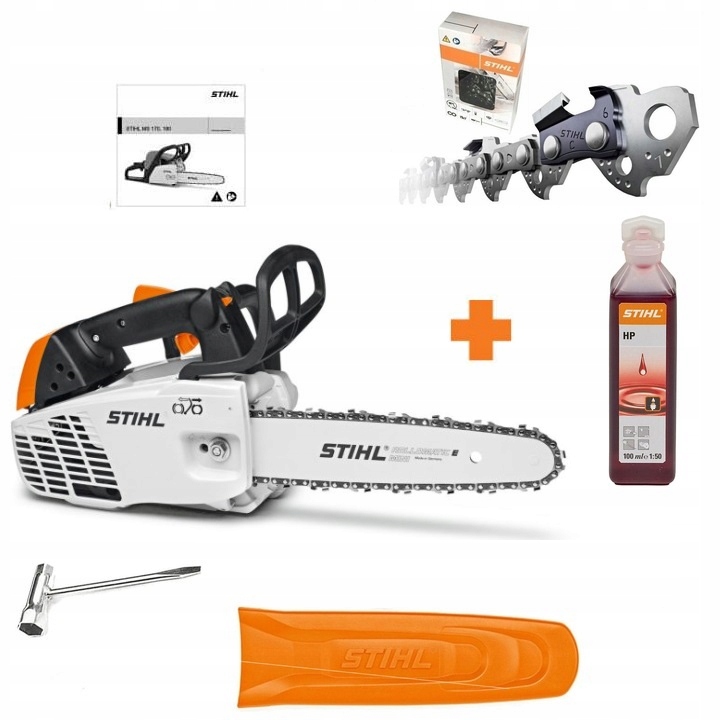Pilarka spalinowa Stihl Ms 194 T 1,9KM Dla Arborystów Olej Zestaw