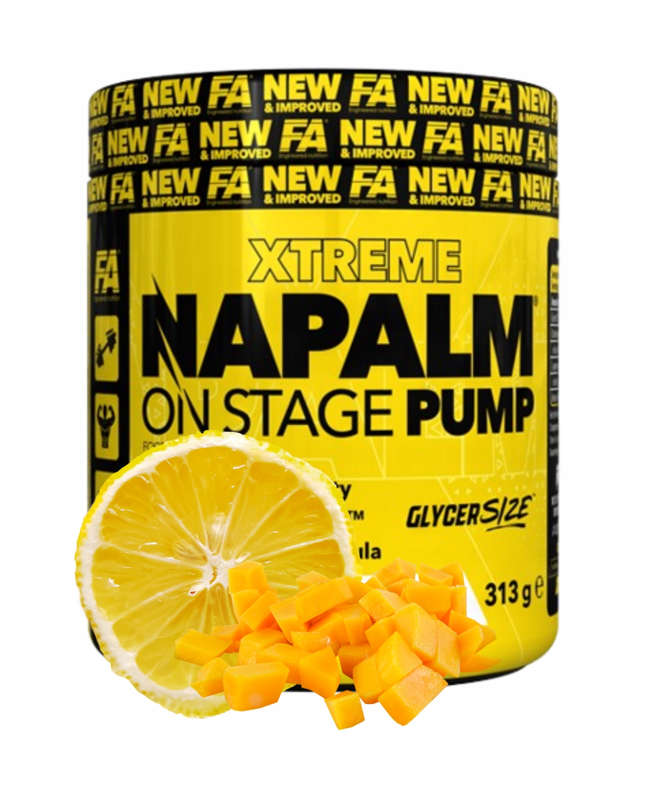 Fa Napalm On Stage Pump 313 g Mango Lemon Doplněk Stravy před tréninkovou energií