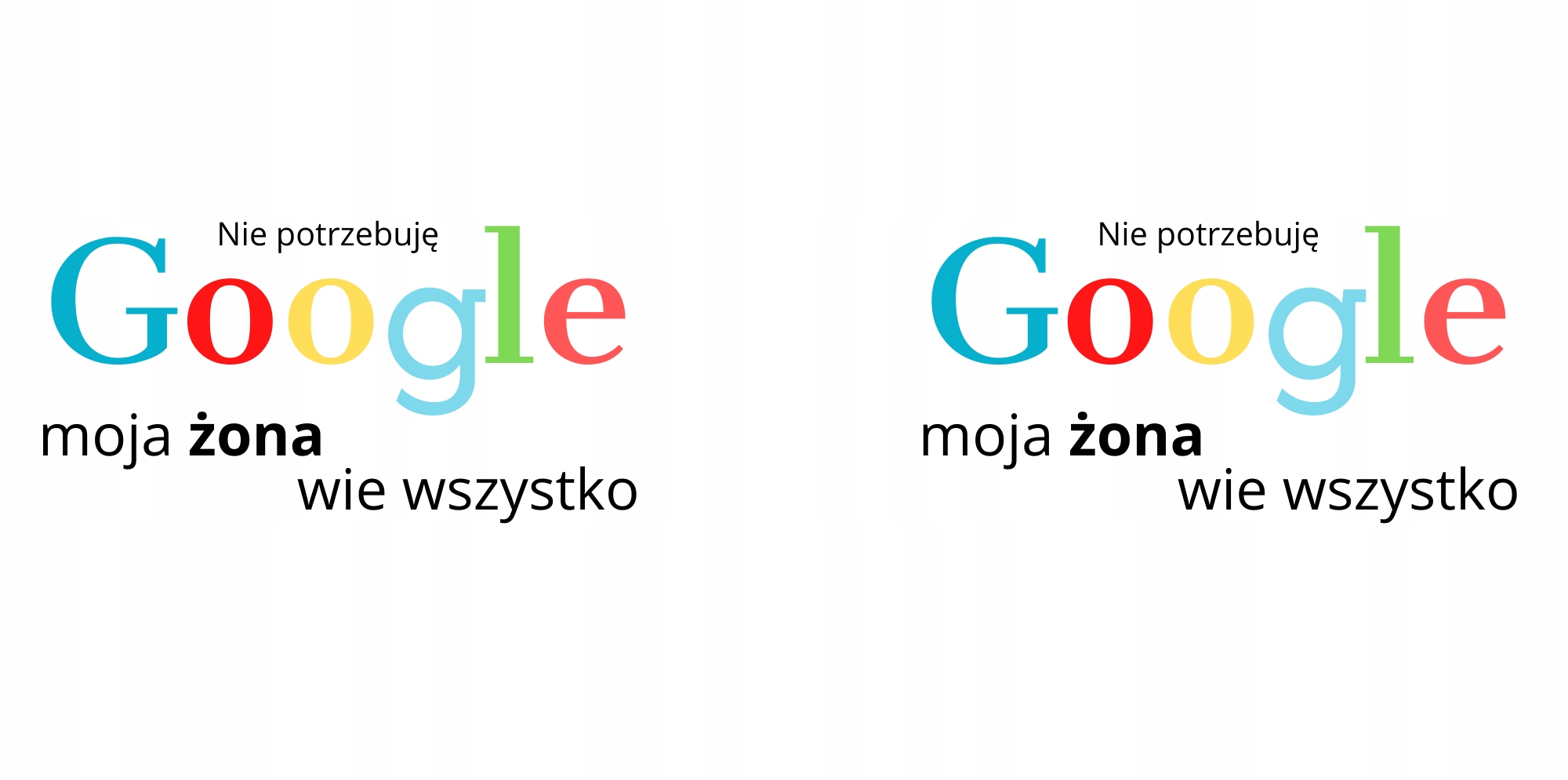 KUBEK HUMOR DLA ŻONY NIE POTRZEBUJĘ GOOGLA Marka inna