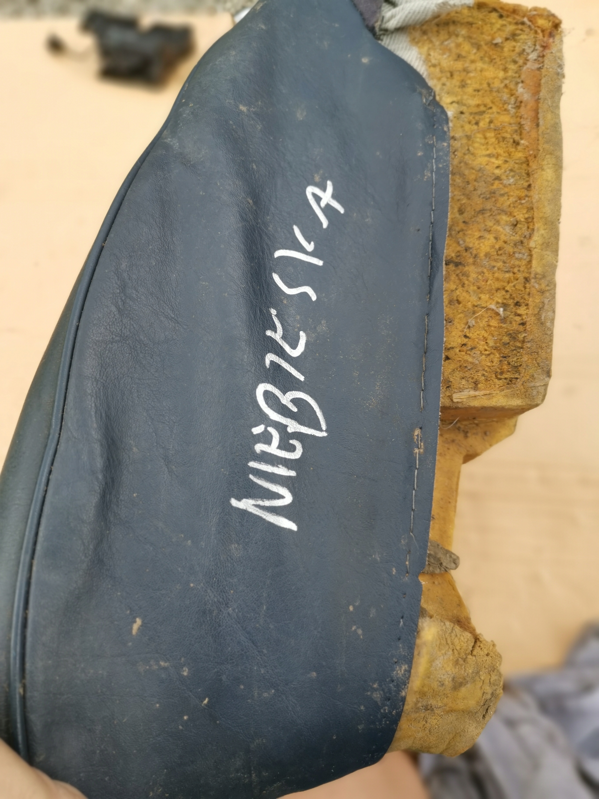 MERCEDES W124 siedzisko SITZ blauer Leder