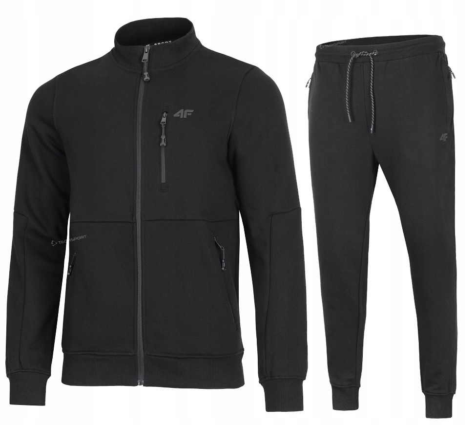 4F Męski Dres Bawełna Komplet Bluza Spodnie rozm M