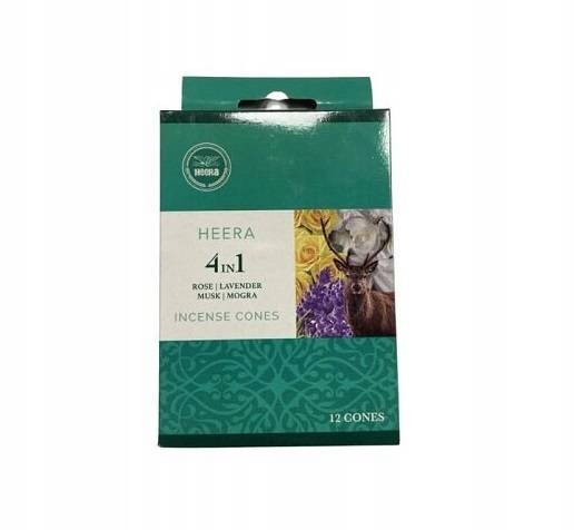 

Kadzidełka Stożkowe Cztery w Jednym Heera 12 szt