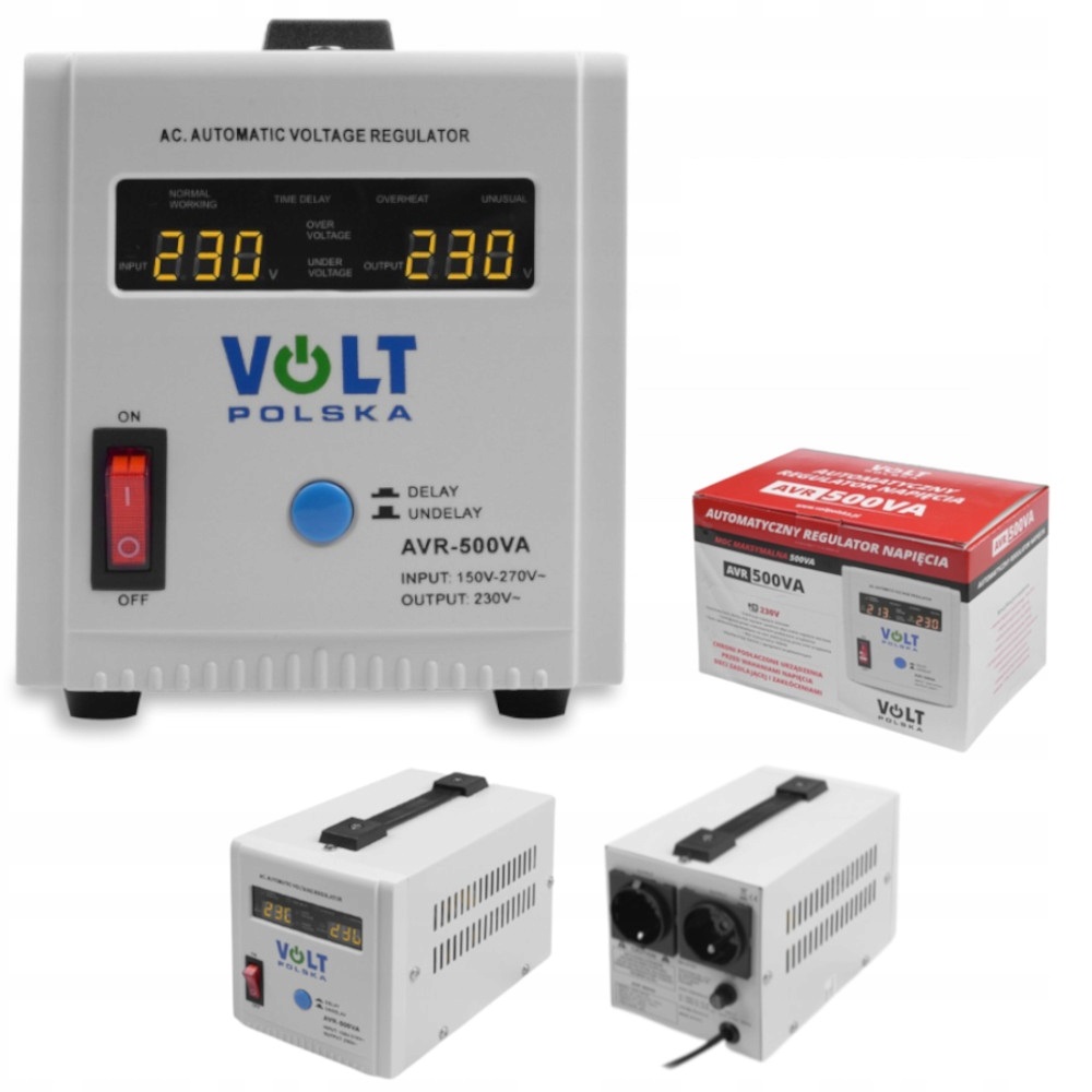 СТАБІЛІЗАТОР НАПРУГИ VOLT POLSKA AVR 500 Вт ДЛЯ АВТОМАТИЧНОГО ГЕНЕРАТОРА