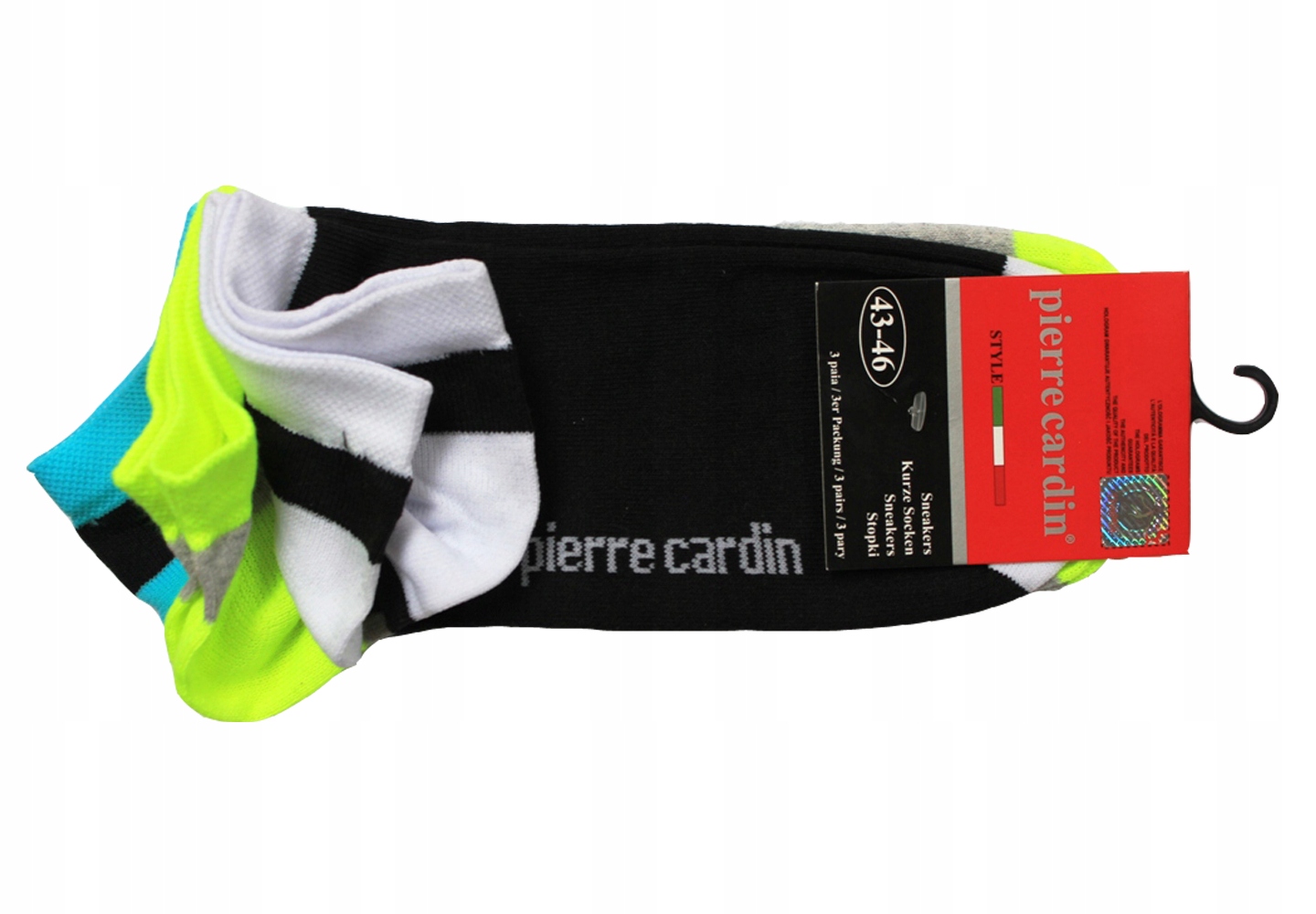 

Pierre Cardin Stopki męskie 3pak roz43-46 czar/mix