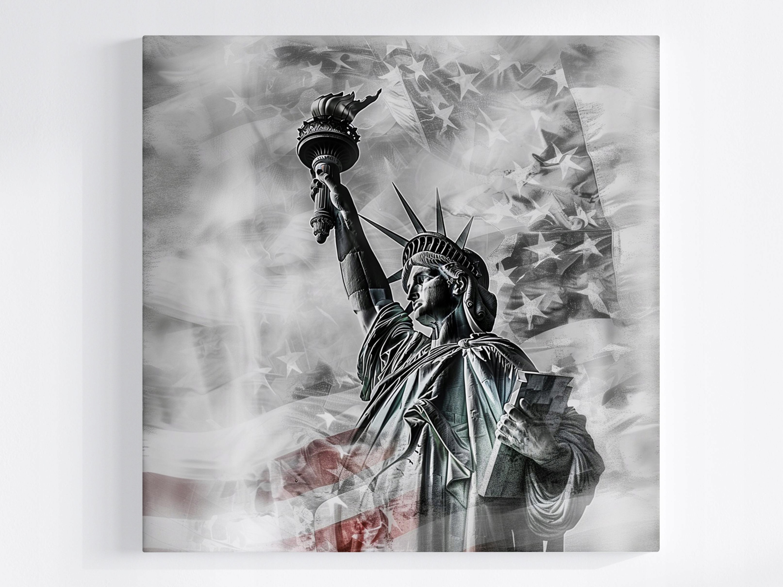 Obraz Na Plátně Canvas Socha Svobody Symbol Ikona Amerika Usa 50x50