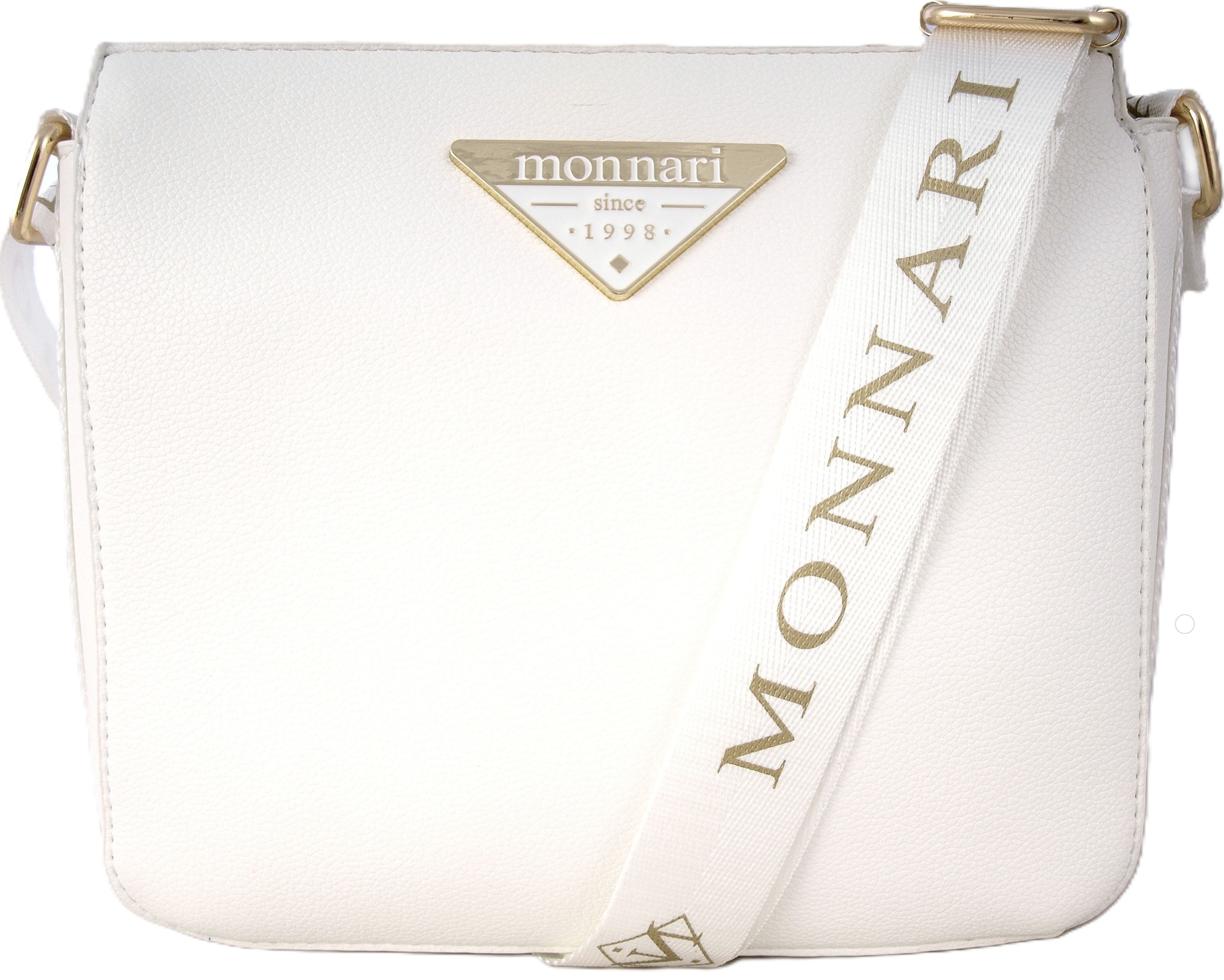 Monnari Torebka Damska Listonoszka z zawieszką i logo Kolekcja Premium