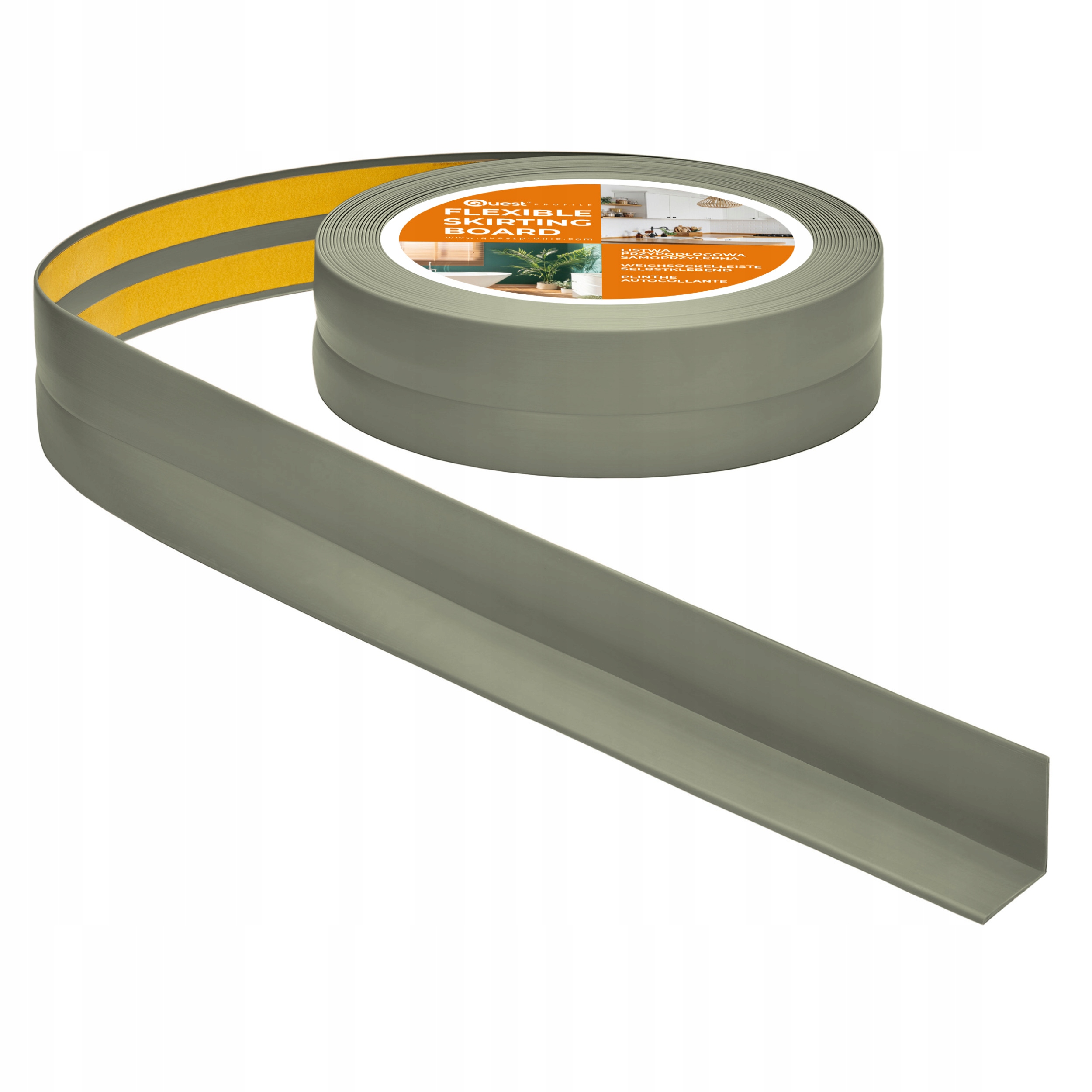 Samolepiaca dokončovacia lišta z Pvc olivovej farby 5 m 30x30 mm