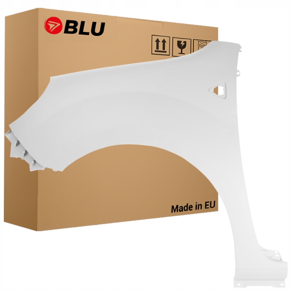 Blu Blatník Renault Kangoo 2 369 levý bílý 08-13 přední GlacierWhite