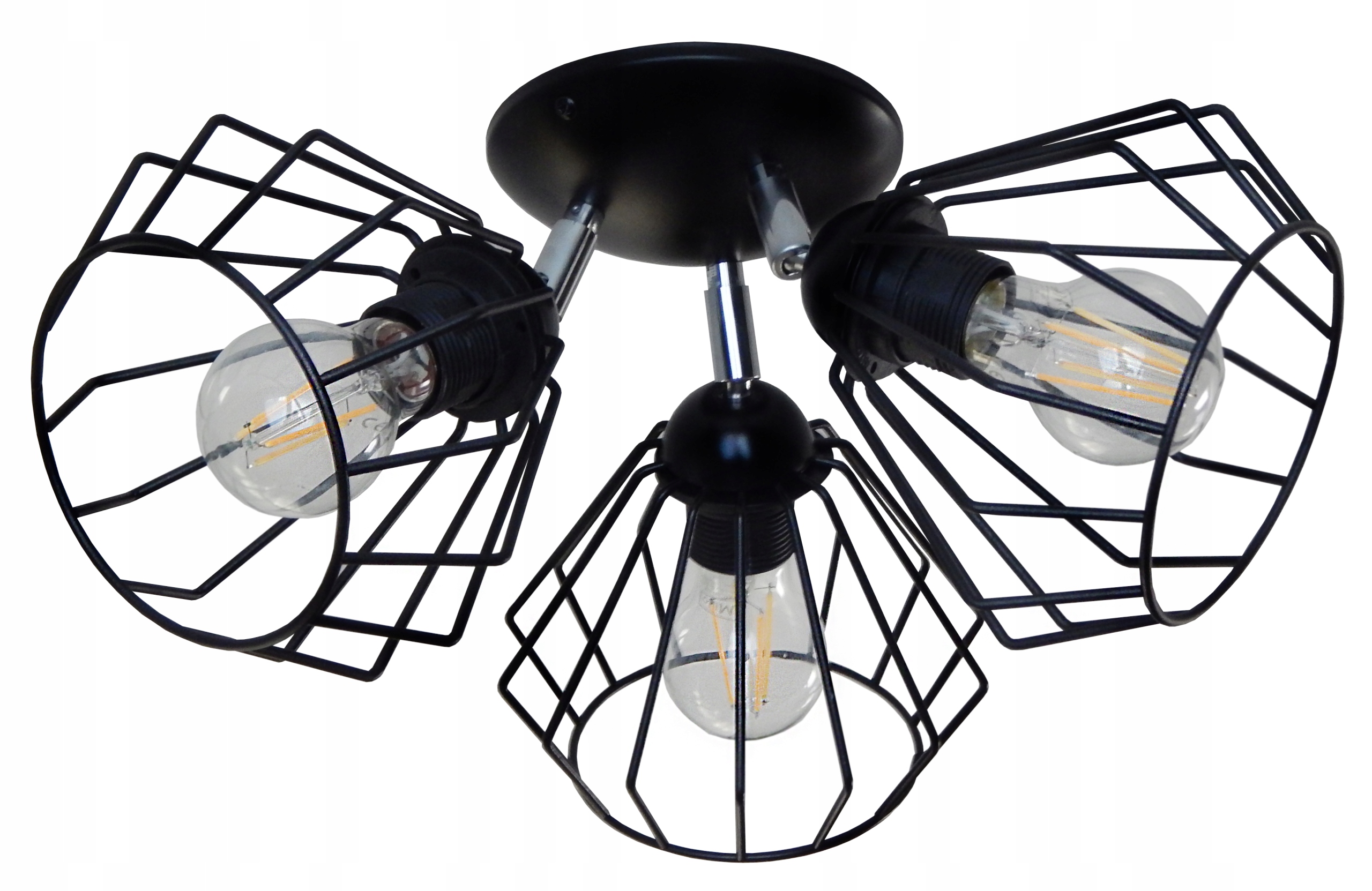 

Lampa Plafon Spot Sufitowy S-3 Led Druciak 3xE27