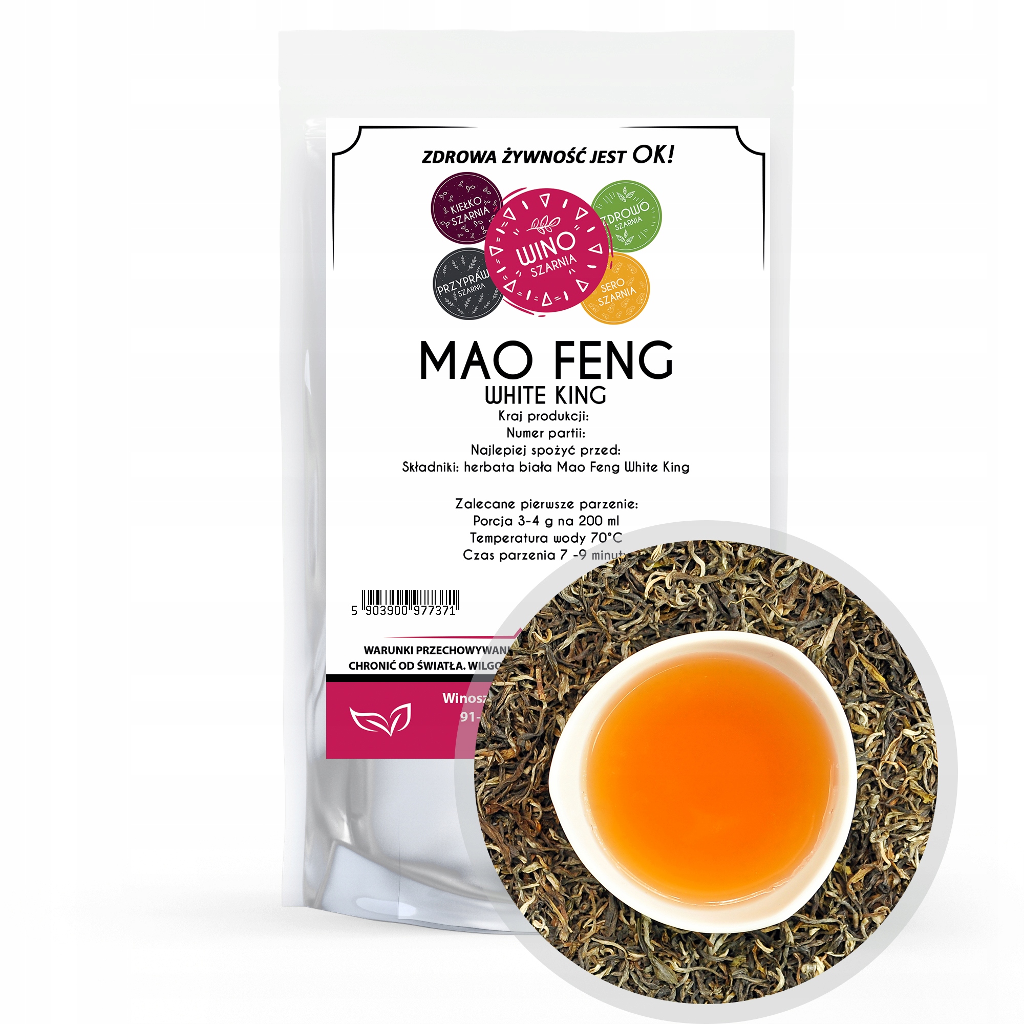 Levně 7 x Winoszarnia Čaj Mao Feng King White 25 g